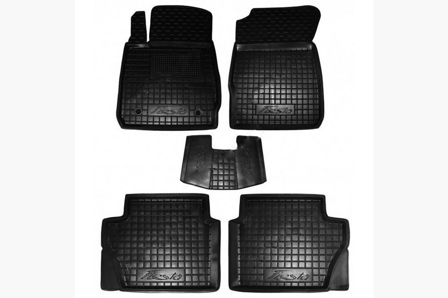Ford Fiesta 2008-2017 Rubber floor mats with edge (Autogumm) Image