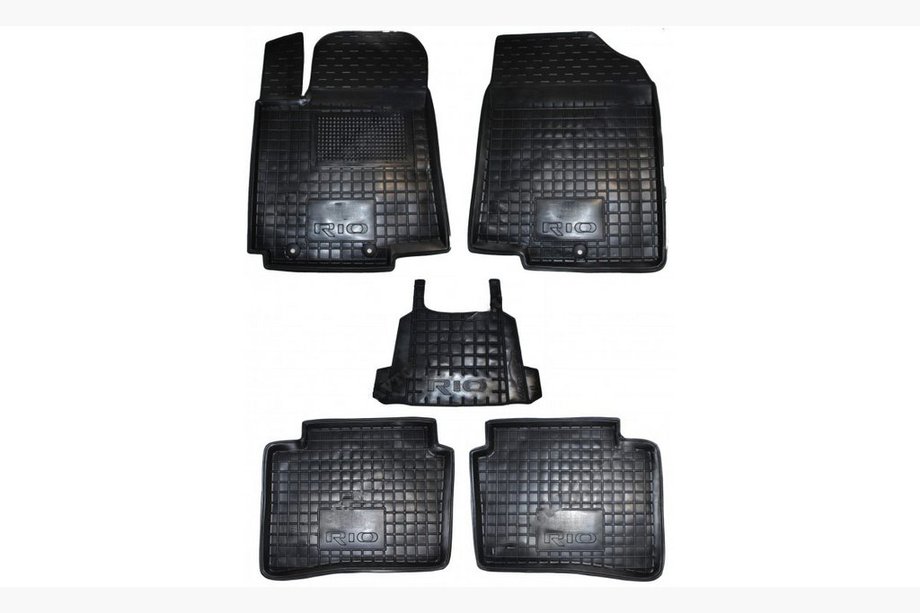 Kia Rio 2012-2017 Rubber floor mats with edge (Autogumm) Image