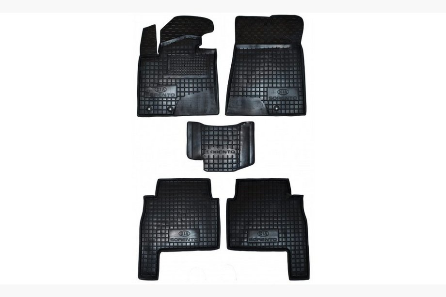 Kia Sorento II XM 2009-2014 Rubber floor mats with edge 2009-2012 (Autogumm) Image