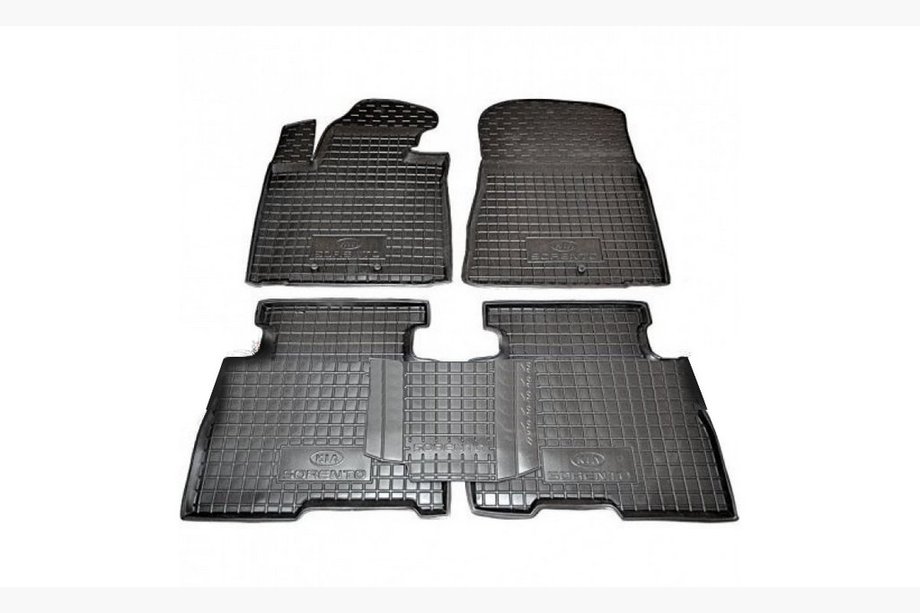 Kia Sorento II XM 2009-2014 Rubber floor mats with edge 2012-2014 (Autogumm) Image