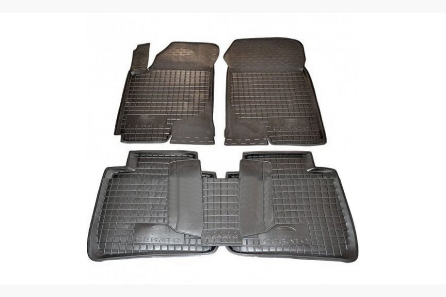 Kia Cerato 1 2004-2009 Rubber floor mats with edge (Autogumm) Image