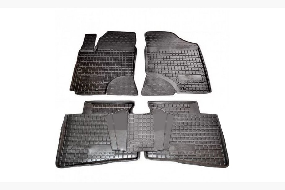 Kia Cerato 2 2010-2013 Rubber floor mats with edge (Autogumm) Image