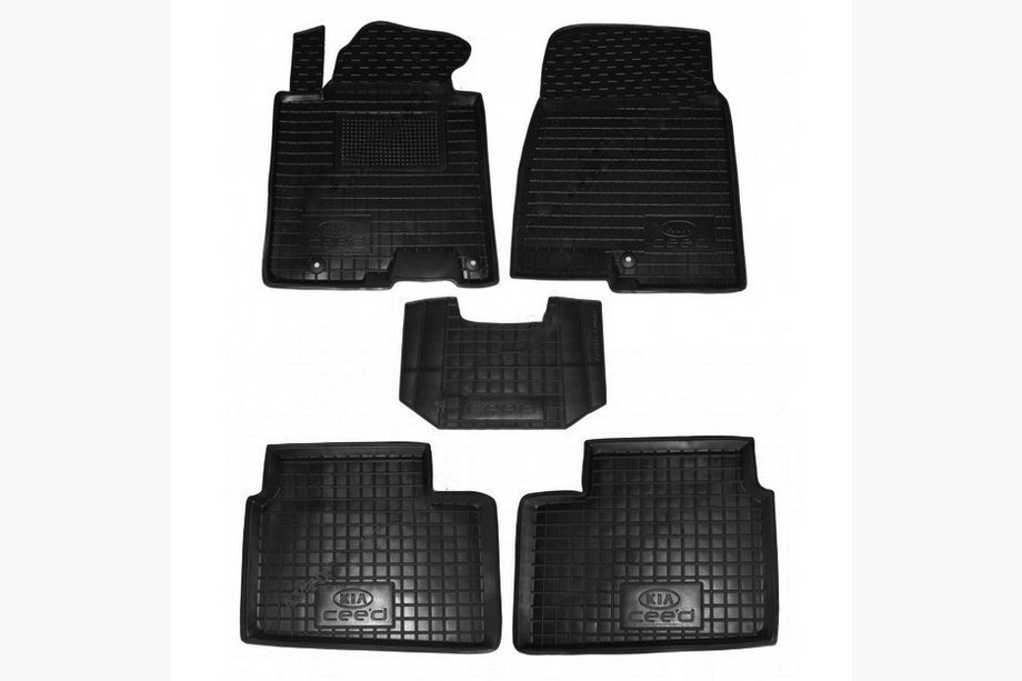 Kia Ceed 2012-2018 Rubber floor mats with edge 5D (Autogumm) Image