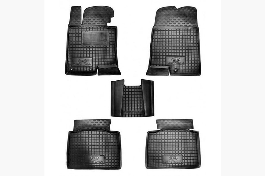 Kia Optima 2010-2016 Rubber floor mats with edge (Autogumm) Image