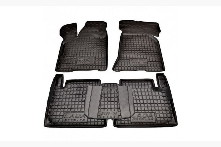 Lada Priora 2007-2018 Rubber floor mats with edge (Autogumm) Image