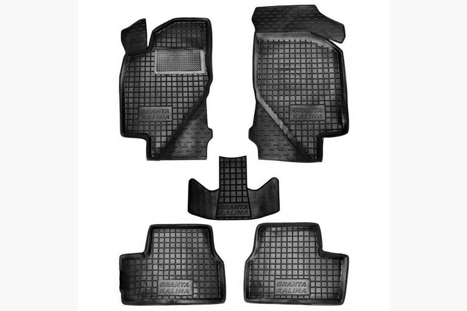 Lada Granta 2011- Rubber floor mats with edge SD (Autogumm) Image
