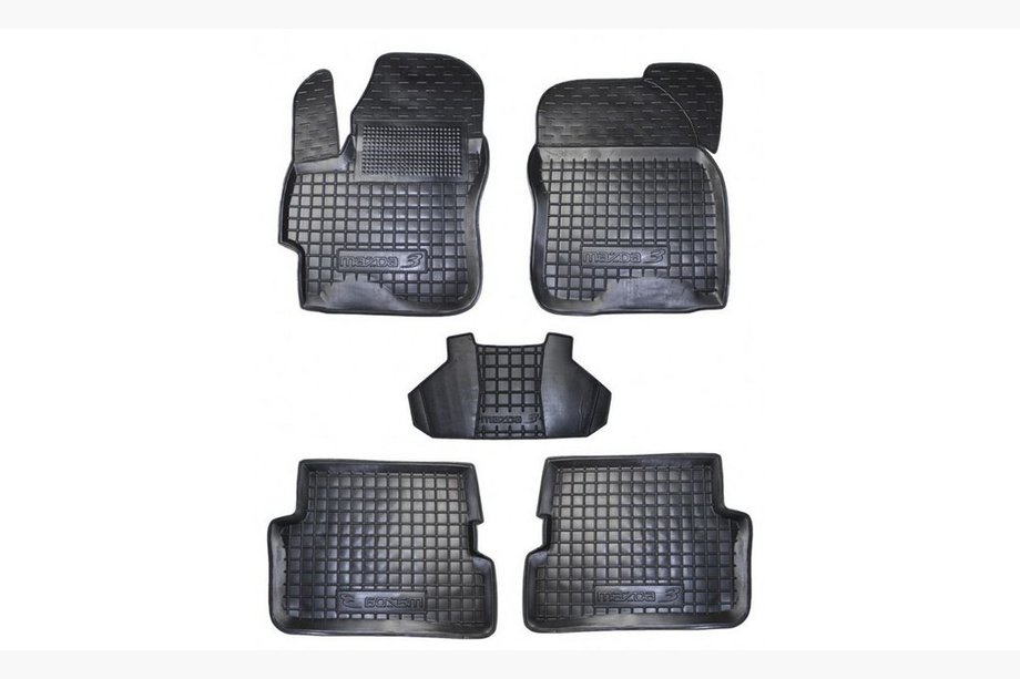 Mazda 3 2003-2009 Rubber floor mats with edge (Autogumm) Image