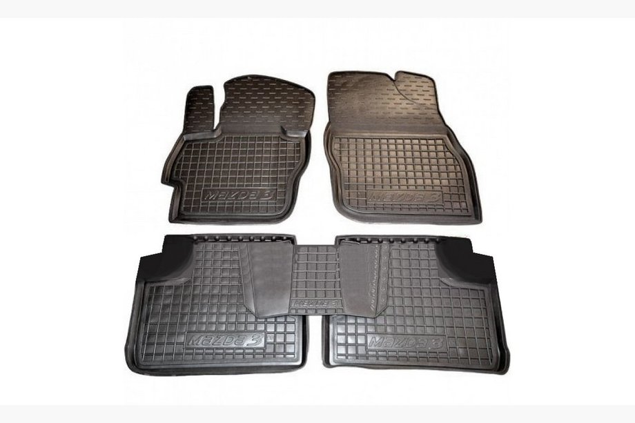 Mazda 3 2009-2013 Rubber floor mats with edge (Autogumm) Image