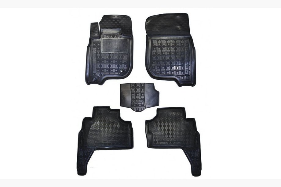 Mitsubishi Pajero Sport 2008-2015 Rubber floor mats with edge (Autogumm) Image
