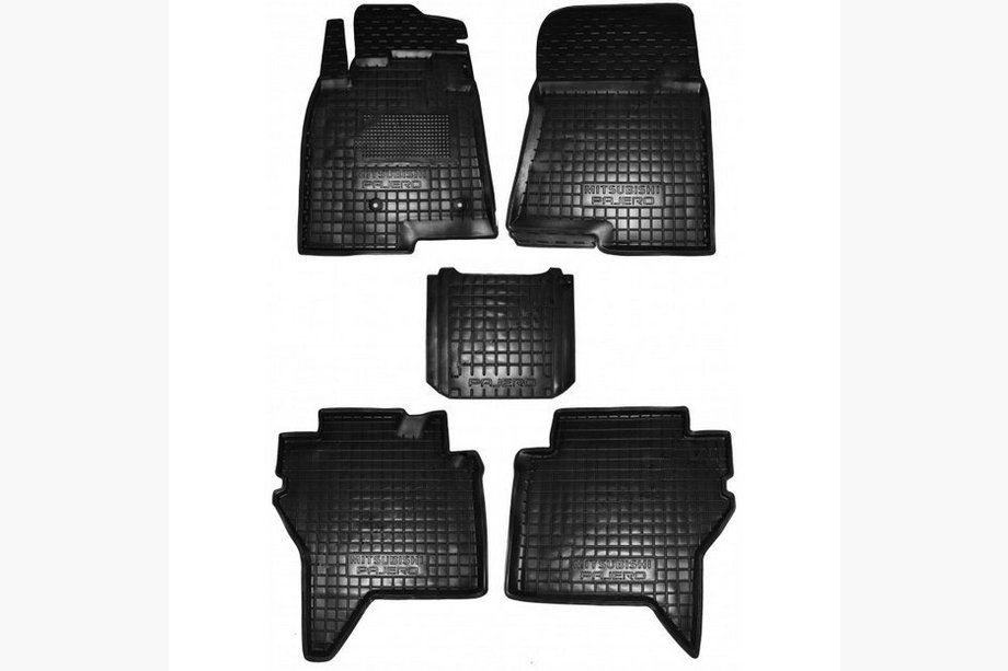 Mitsubishi Pajero Wagon IV 2006-2021 Rubber floor mats with edge (Autogumm) Image