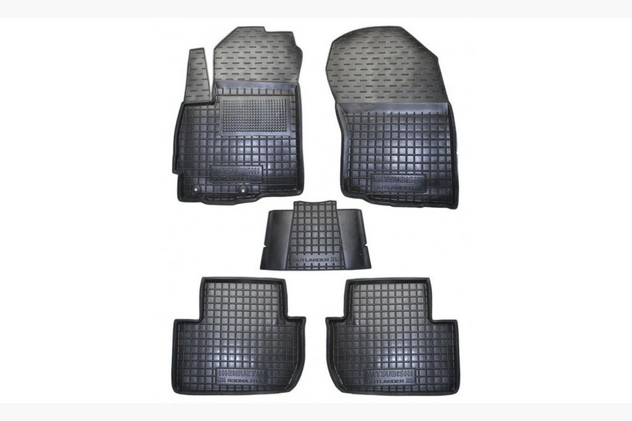 Mitsubishi Outlander 2006-2012 Rubber floor mats with edge XL (Autogumm) Image
