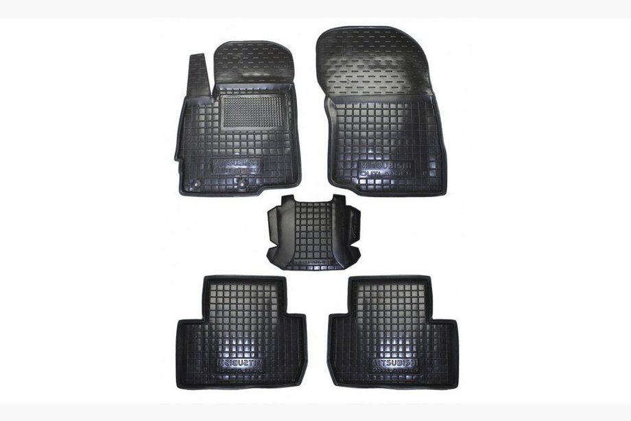 Mitsubishi Outlander 2012-2021 Rubber floor mats with edge (Autogumm) Image
