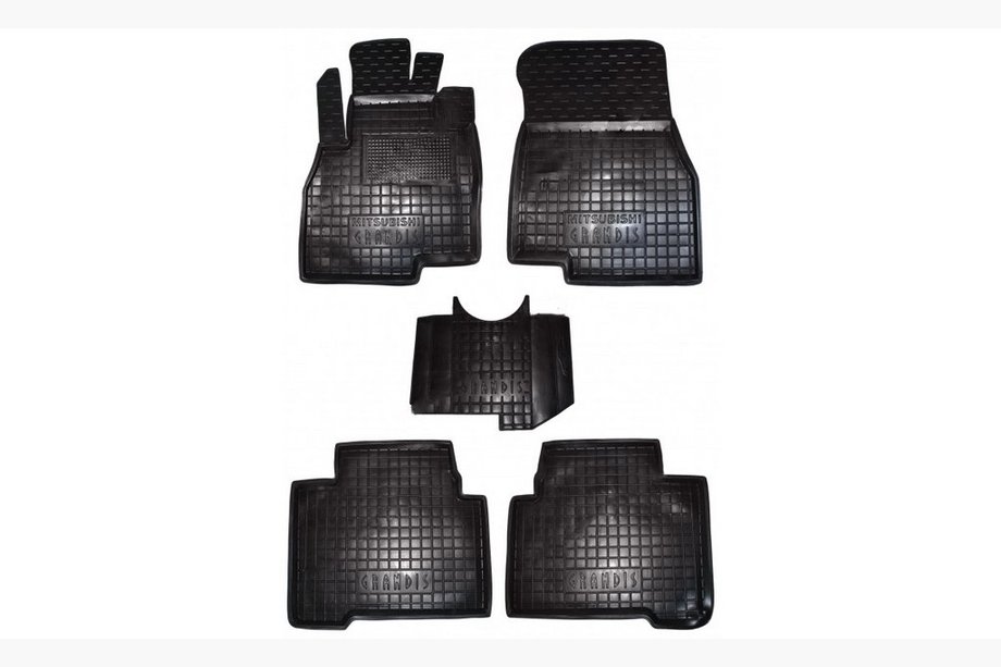 Mitsubishi Grandis 2003-2011 Rubber floor mats with edge 5 seats (Autogumm) Image