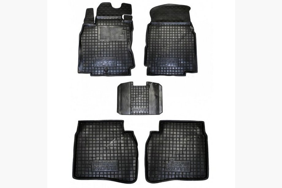 Nissan Note 2004-2012 Rubber floor mats with edge (Autogumm) Image