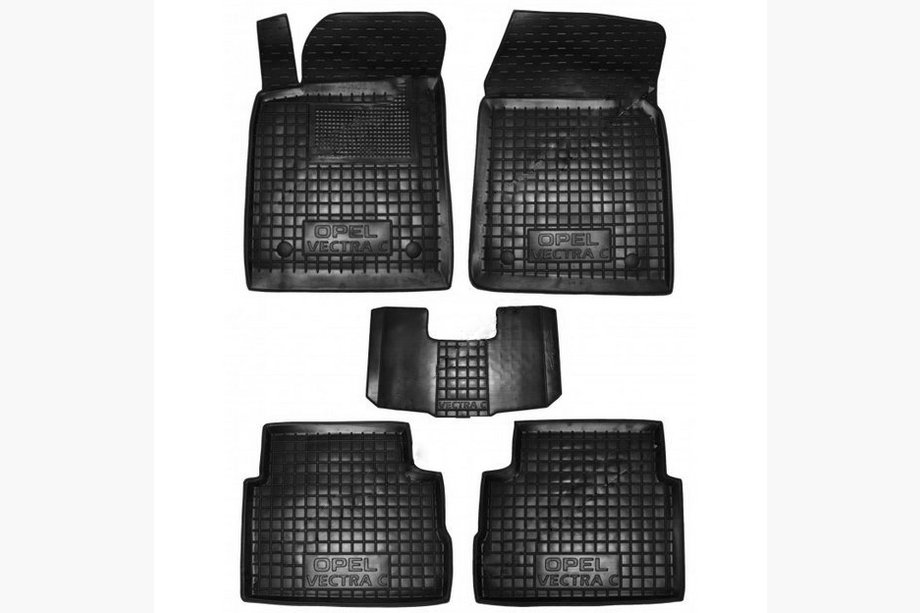 Opel Vectra C 2002-2008 Rubber floor mats with edge (Autogumm) Image