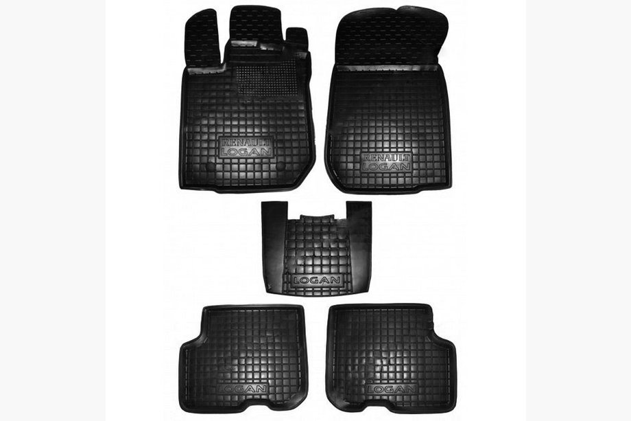 Renault Logan II 2013-2022 Rubber floor mats with edge (Autogumm) Image