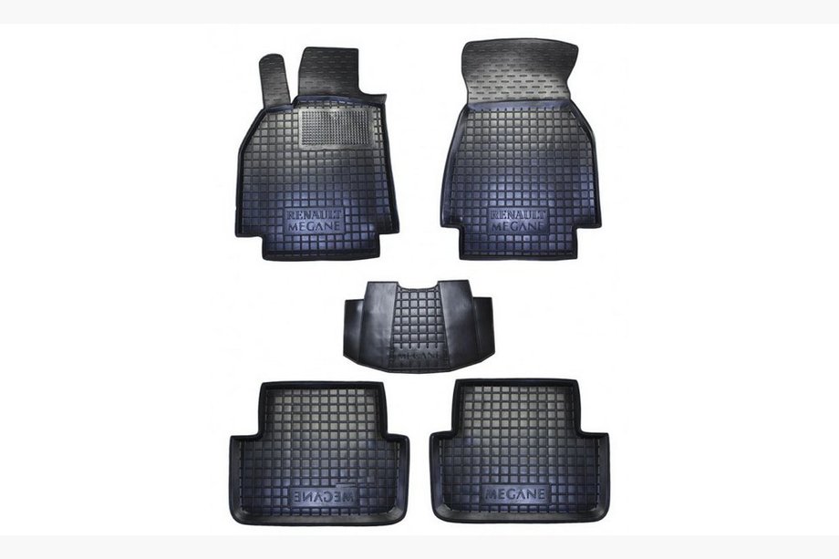 Renault Megane II 2004-2009 Rubber floor mats with edge (Autogumm) Image