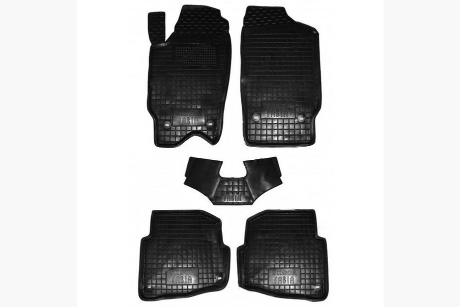 Skoda Fabia 2000-2007 Rubber floor mats with edge (Autogumm) Image