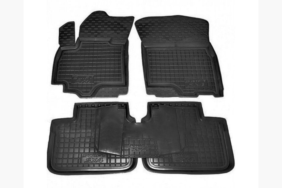 Suzuki SX4 2006-2013 Rubber floor mats with edge (Autogumm) Photo 1
