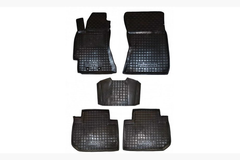 Subaru Forester 2008-2013 Rubber floor mats with edge (Autogumm) Image