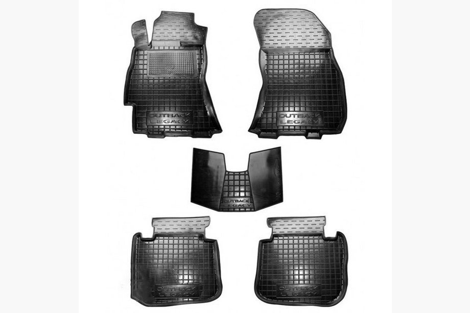 Subaru Outback 2009-2014 Rubber floor mats with edge (Autogumm) Image