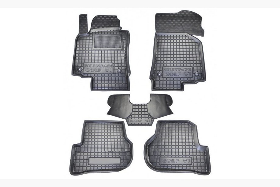 Volkswagen Golf 5 2003-2009 Rubber floor mats with edge (Autogumm) Image