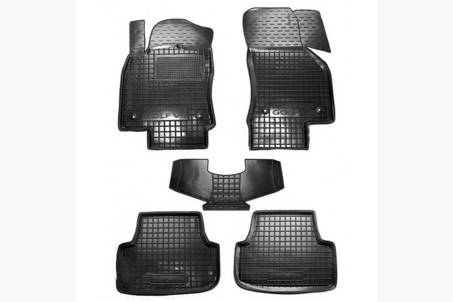Volkswagen Golf 7/E-Golf 2012-2020 Rubber floor mats with edge (Autogumm) Image