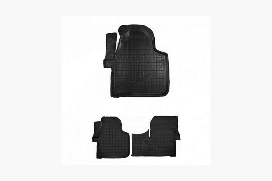 Volkswagen Crafter 2006-2016 Rubber floor mats with edge (Autogumm) Image