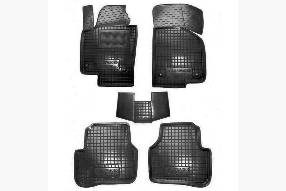 Volkswagen Passat B7 2012-2015 Rubber floor mats with edge (Autogumm) Image