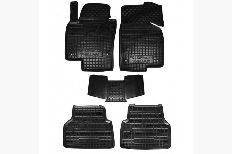 Volkswagen Tiguan 2007-2016 Rubber floor mats with edge (Autogumm) Image