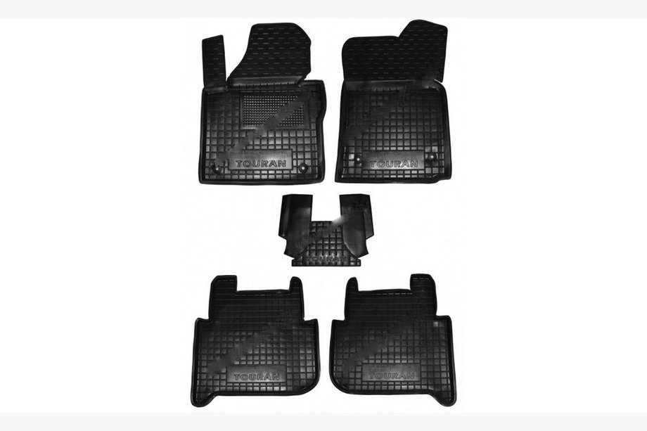 Volkswagen Touran 2010-2015 Rubber floor mats with edge (Autogumm) Image