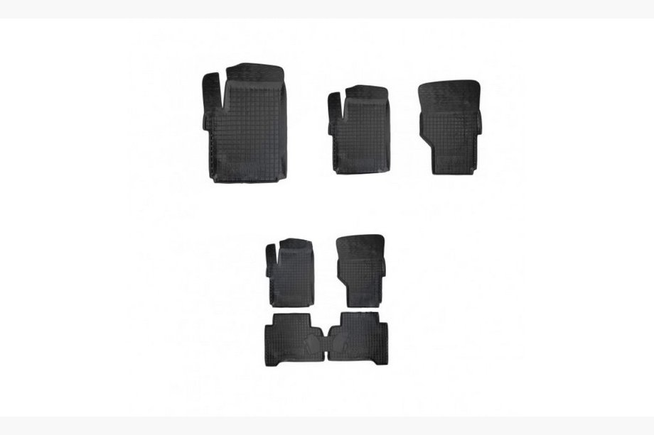Volkswagen Amarok 2010-2022 Rubber floor mats with edge (Autogumm) Image