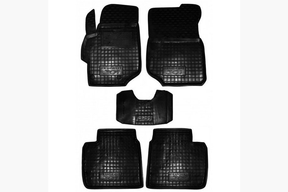 Peugeot 301 2012- Rubber floor mats with edge (Autogumm) Image