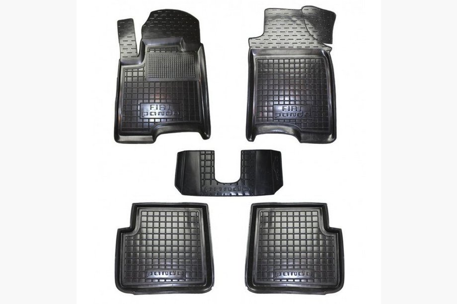 Fiat Panda 2003-2011 Rubber floor mats with edge (Autogumm) Image