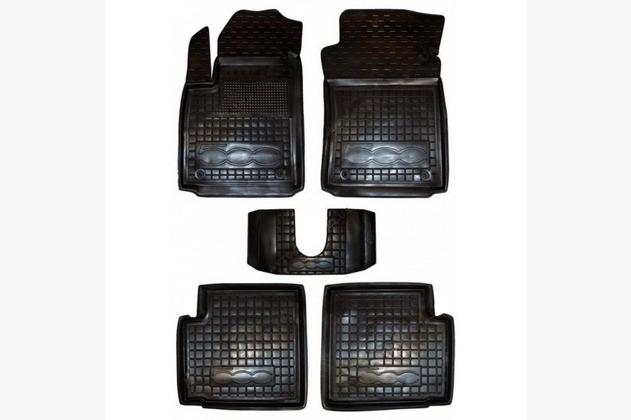 Fiat 500/500L 2013-2022 Rubber floor mats with edge 500 (Autogumm) Image
