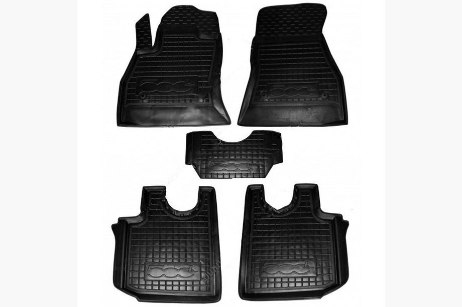 Fiat 500/500L 2013-2022 Rubber floor mats with edge 500L (Autogumm) Image