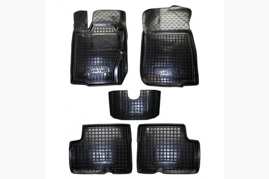 Renault Duster 2008–2017 Rubber floor mats with edge 4WD 2012-2014 European version (Autogumm) Image
