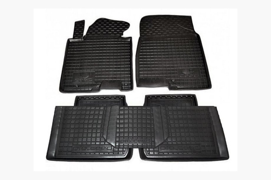 Kia Ceed 2012-2018 Rubber floor mats with edge PRO 2013+ 3D (Autogumm) Image