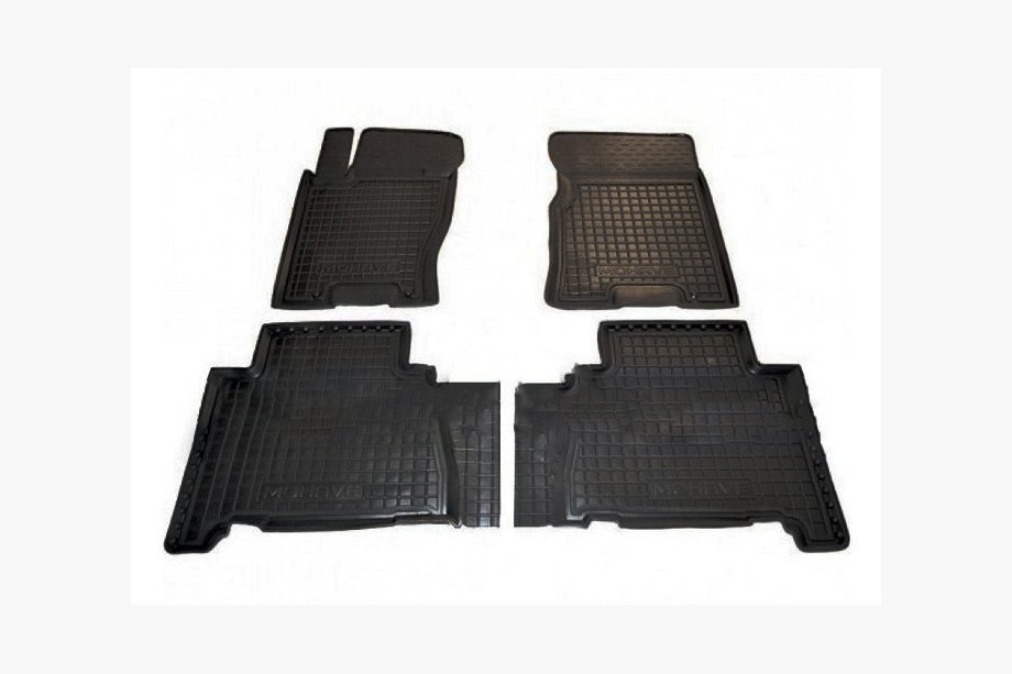 Kia Mohave 2008-2016 Rubber floor mats with edge 5 seats (Autogumm) Image