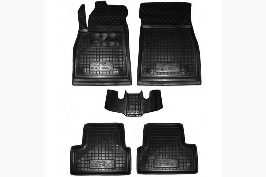 Opel Astra J 2009-2015 Rubber floor mats with edge (Autogumm) Image