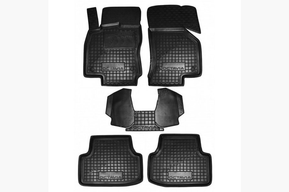 Skoda Octavia III A7 2013-2019 Rubber floor mats with edge (Autogumm) Image