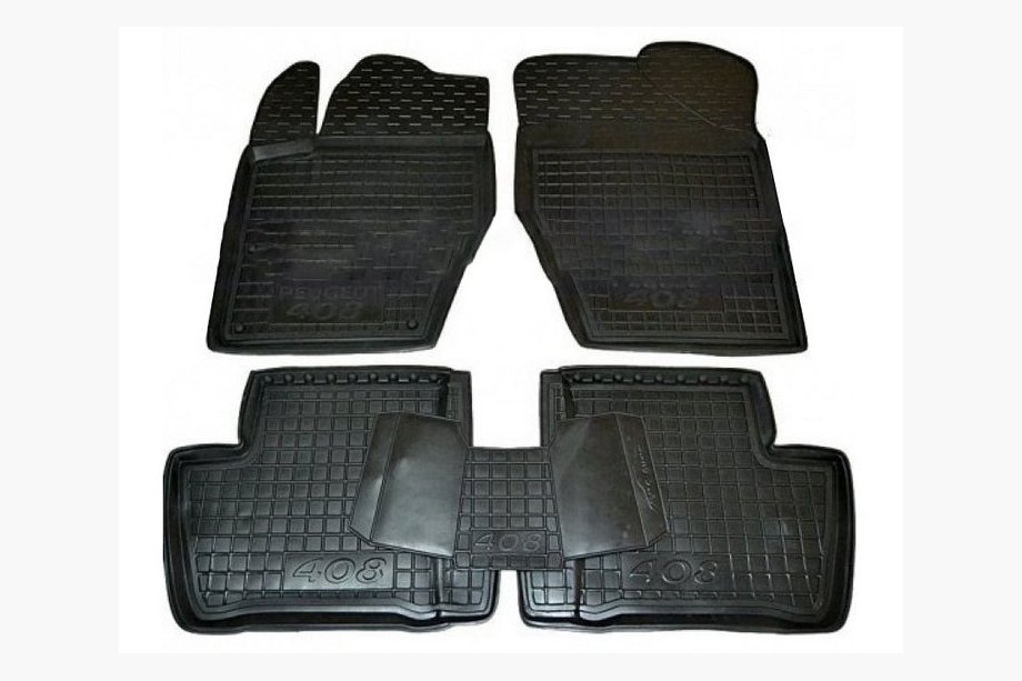 Peugeot 408 2010-2018 Rubber floor mats with edge (Autogumm) Image