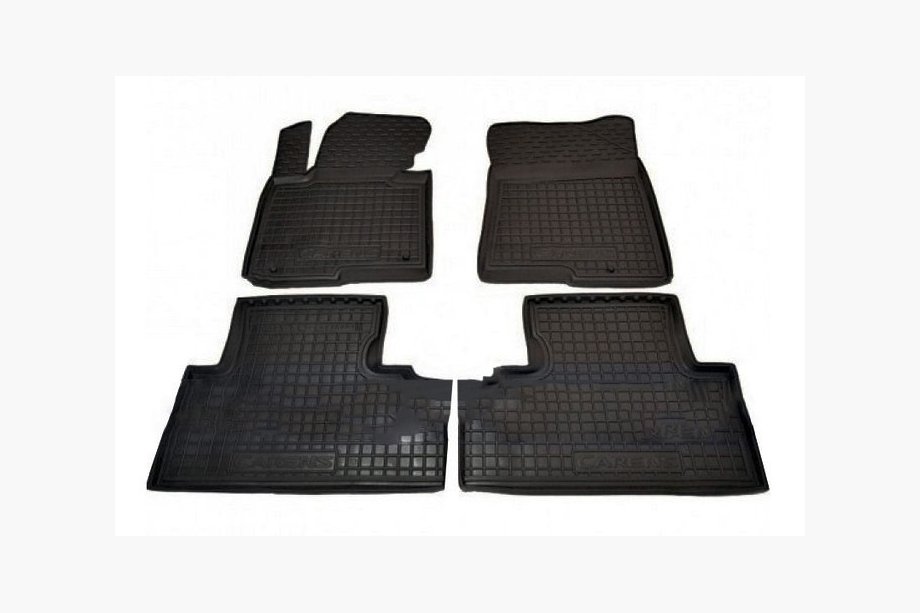 Kia Carens 2012- Rubber floor mats with edge 5 seats (Autogumm) Image