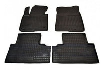 Kia Carens 2012- Rubber floor mats with edge 5 seats (Autogumm) photo 1