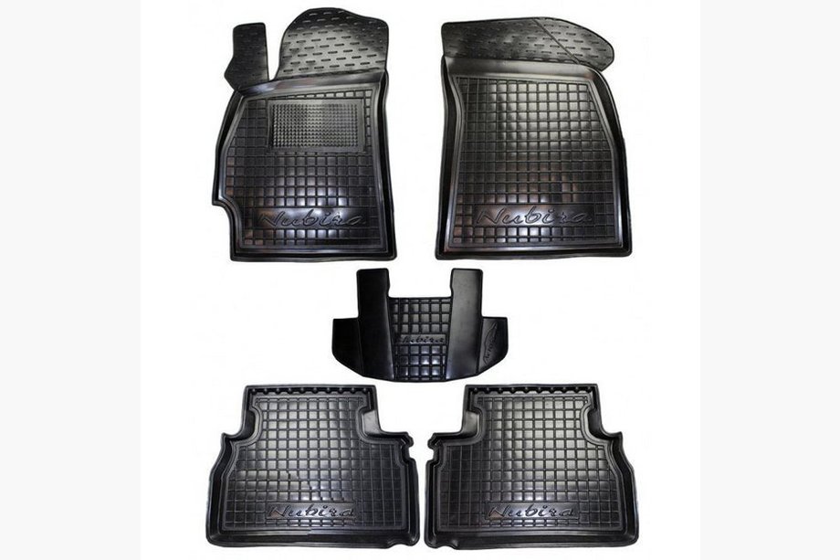 Daewoo Nubira 1997-1999 Rubber floor mats with edge (Autogumm) Image