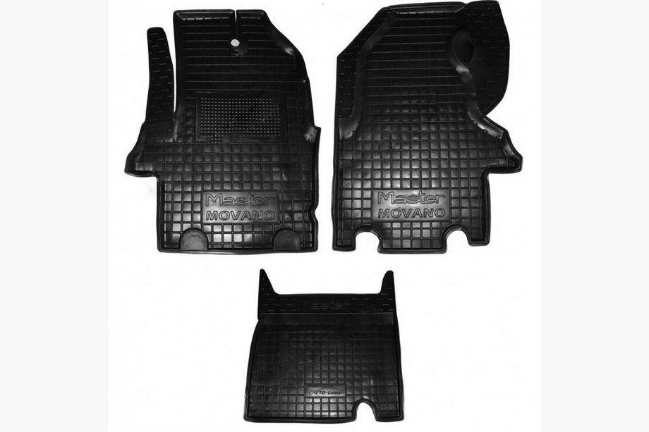 Renault Master 1998-2010 Rubber floor mats with edge (Autogumm) Image