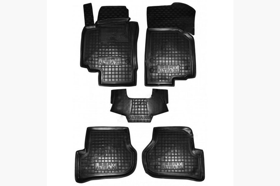 Seat Altea 2004-2015 Rubber floor mats with edge XL (Autogumm) Image
