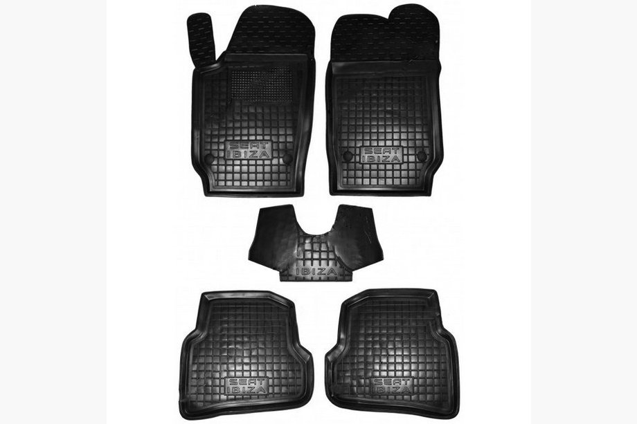 Seat Ibiza 2010-2017 Rubber floor mats with edge (Autogumm) Image