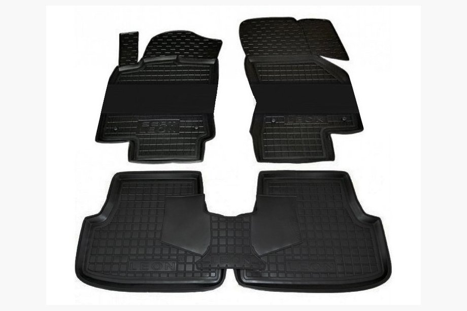Seat Leon 2013-2020 Rubber floor mats with edge 5D (Autogumm) Image