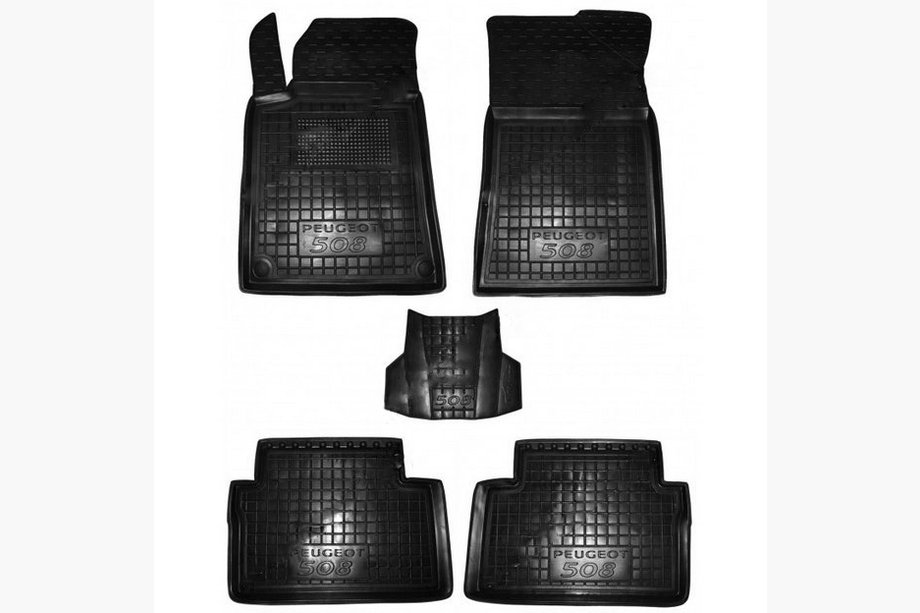 Peugeot 508 2010-2018 Rubber floor mats with edge (Autogumm) Image